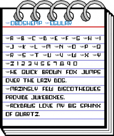Roboshemp Regular Font