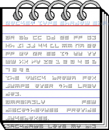 Rocket Type Shadow Shadow Font