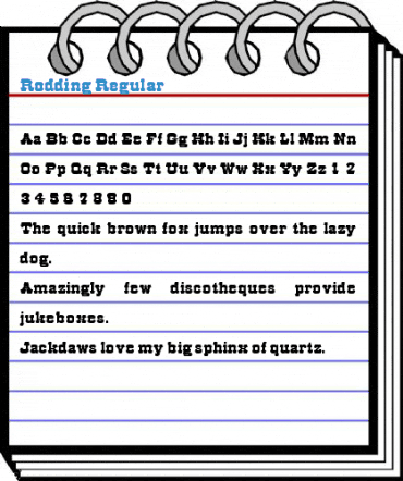 Rodding Regular Font