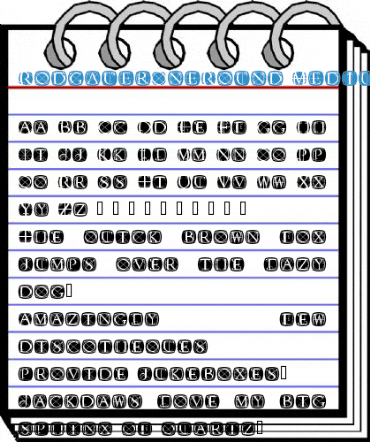 RodgauerOneRound Medium Font