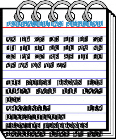 RodgauerTwo Font