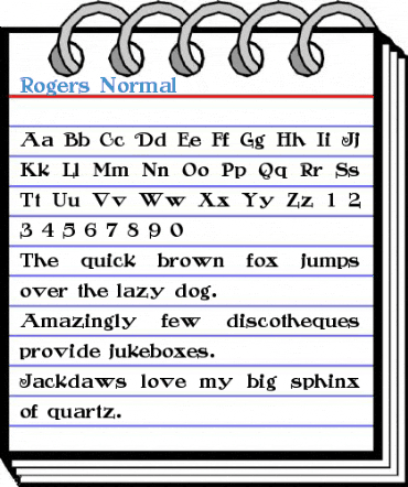 Rogers Normal Font