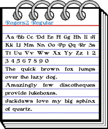 Rogers2 Regular Font
