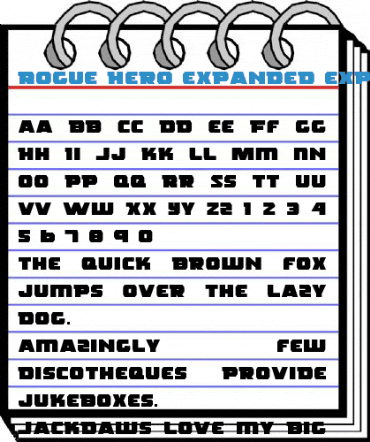 Rogue Hero Expanded Expanded Font