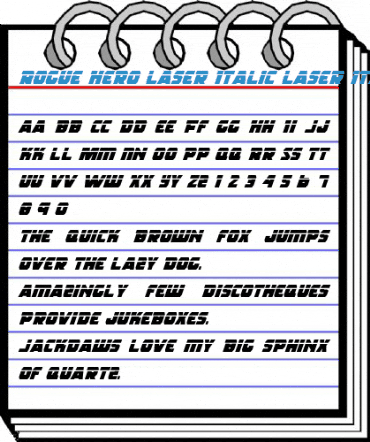 Rogue Hero Laser Italic Laser Italic Font