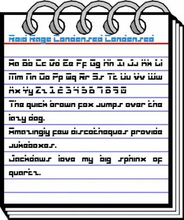 Roid Rage Condensed Condensed Font