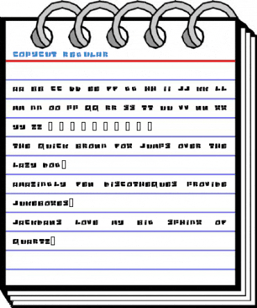 Copycut Regular Font