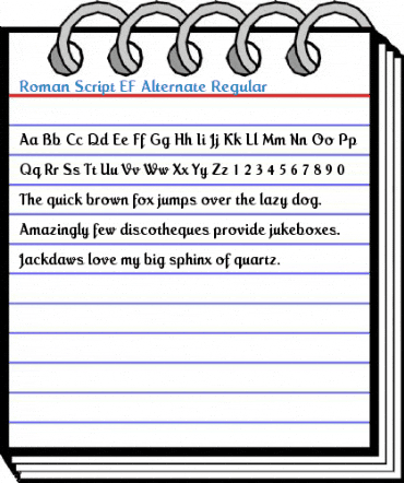 Roman Script EF Alternate Regular Font