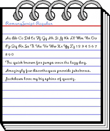 RomanyScript Regular Font