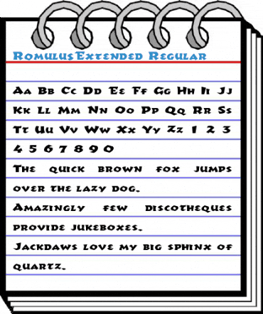 RomulusExtended Regular Font