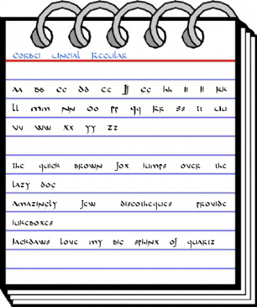 Corbei Uncial Regular Font