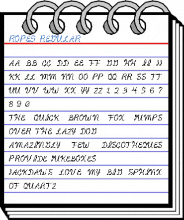 Rope5 Regular Font