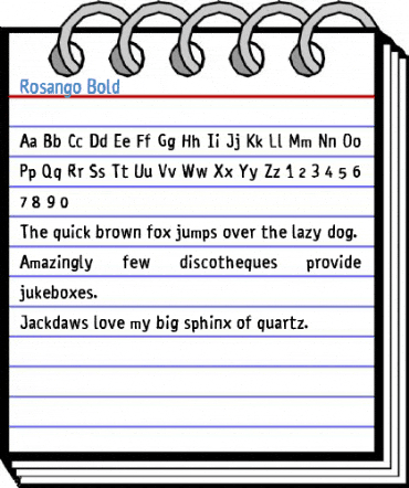 Rosango Bold Font