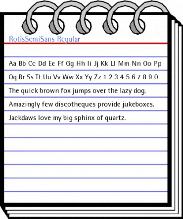 RotisSemiSans Regular Font