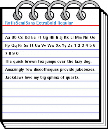 RotisSemiSans ExtraBold Regular Font