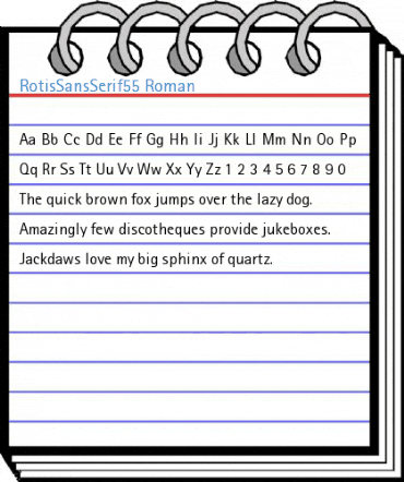 RotisSansSerif55 Roman Font