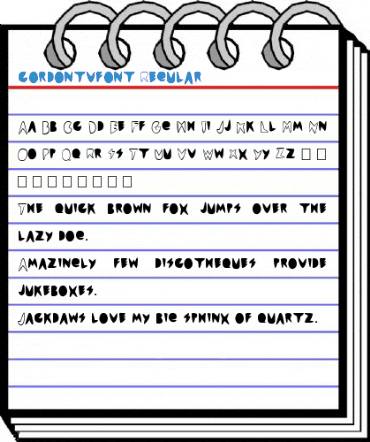 cordontvfont Regular Font