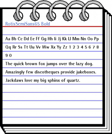 RotisSemiSans65 Bold Font