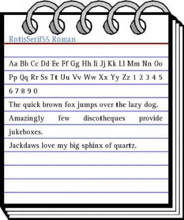 RotisSerif55 Roman Font