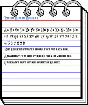 Rough Riders Regular Font