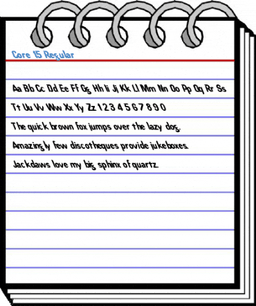 Core 15 Regular Font