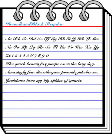 RoundhandBlack Regular Font