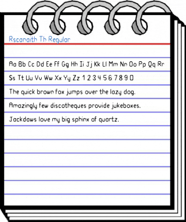 Rscanaith Th Font