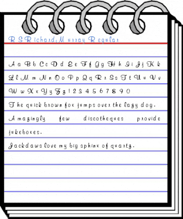RSRichardMurray Regular Font
