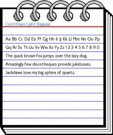 Corinthian Light Regular Font