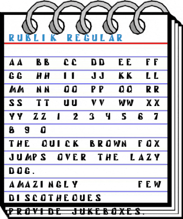 Rublik Regular Font