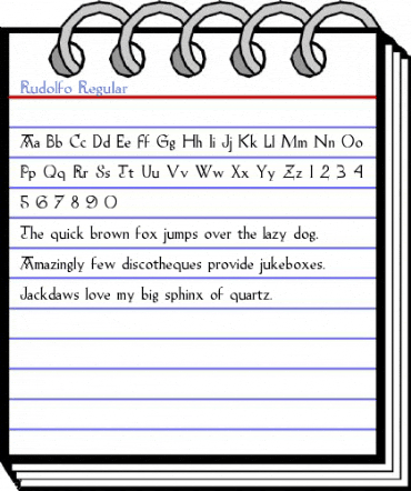 Rudolfo Regular Font