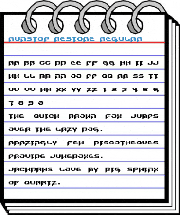 Runstop Restore Regular Font