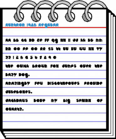 RunTron 1983 Regular Font