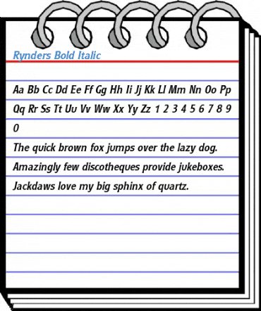 Rynders Font