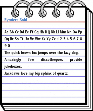 Rynders Bold Font