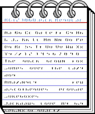 R崴pick Regular Font