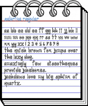 sabrina Regular Font