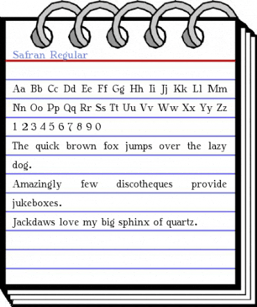 Safran Regular Font