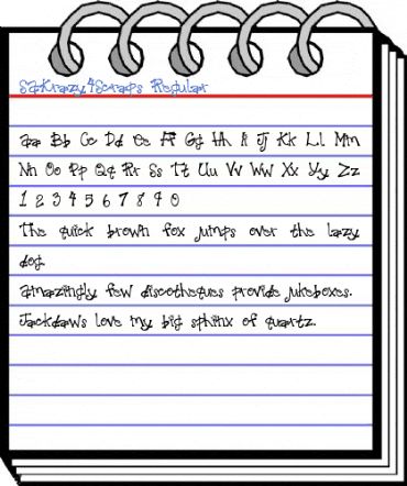 SAKrazy4Scraps Regular Font