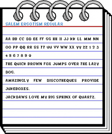 Salem Ergotism Regular Font