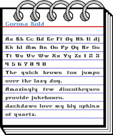 Corona Bold Font