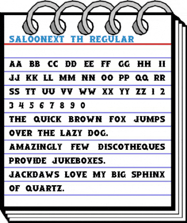 SaloonExt Th Regular Font