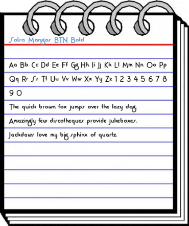 Salsa Mangos BTN Bold Font