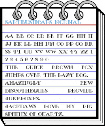 SaltbushCaps Normal Font