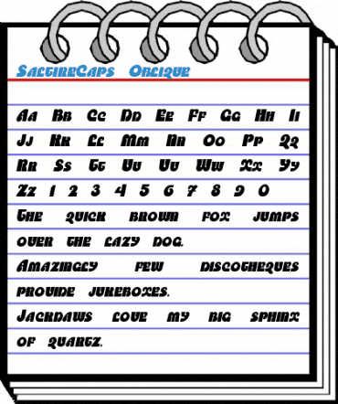 SaltireCaps Oblique Font
