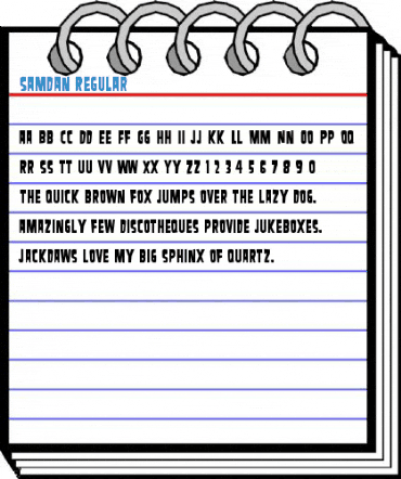 Samdan Regular Font