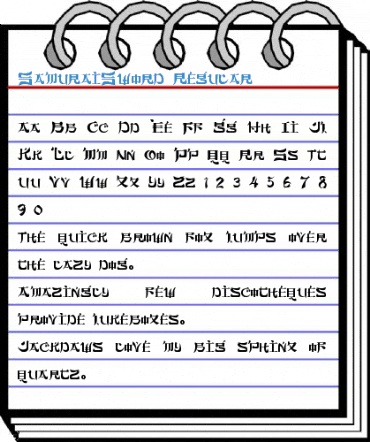 SamuraiSword Regular Font