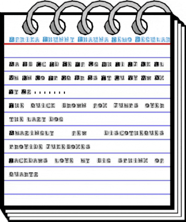 Afrika Phunny Phauna Demo Regular Font