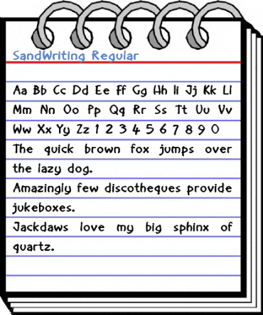SandWriting Regular Font