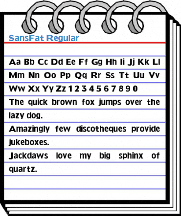 SansFat Regular Font